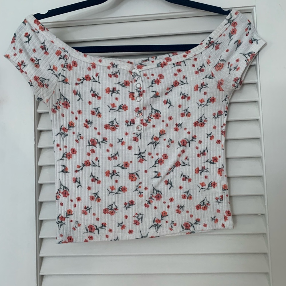 off the shoulder crop top